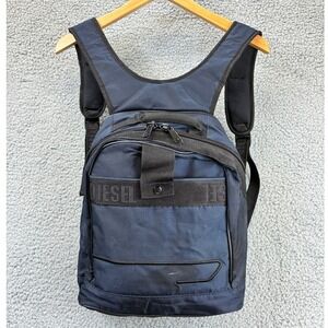 Diesel Backpack Spare Parts Mens Small Navy Blue School Travel Everyday